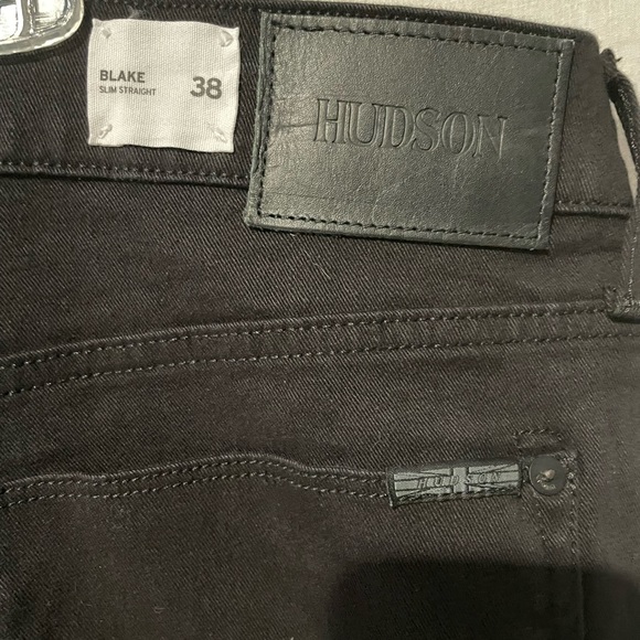 Mens Hudson’s jeans. Size 33. Slim straight black jeans - Picture 5 of 7